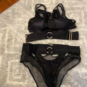 Honey Birdette Structured bra and panty set
